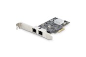 Netværksadapter (netkort, printserver mv.) - StarTech.com 2-Port 2.5Gbps NBASE-T PCIe Network Card Intel I225-V Dual-Port Computer Network Card Multi-Gigabit NIC PCI Express Server LAN Card Desktop Ethernet Interface - PR22GI-NETWORK-CARD