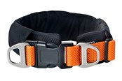 Hunde - Dogman Emmi Polstret Halsbånd Justerbar Orange S (35mm x 40-68cm) - 127007