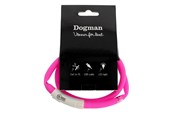 Hunde - Dogman LED-ring silikone rosa - 260604