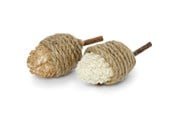 Katte - Dogman Kattelegetøj Naturlig Jute-Grankogle med Katteurt 10cm - 331392