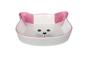 Katte - Trixie Ceramic Bowl cat face 0.25 l/12 cm assorted colours - TX24494
