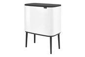 Rengøring - brabantia Bo Touch Bin - rubbish bin - 33 L - white - 31 35 23