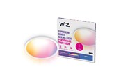 Smart Home - WiZ SuperSlim Smart Loftslampe, 22W, Justerbar hvidt & farvet lys, Ultratyndt moderne design, Hvid - 929003300901