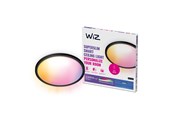 Smart Home - WiZ SuperSlim Smart Loftslampe, 22W, Justerbar hvidt & farvet lys, Ultratyndt moderne design, Sort - 929003301001