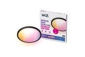 Smart Home - WiZ SuperSlim Smart Loftslampe, 32W, Justerbar hvidt & farvet lys, Ultratyndt moderne design, Sort - 929003301201
