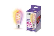 Smart Home - WiZ Full Color ST64 E27 Klar Smart Filamentpære - RGB/16 millioner farver + dæmpbart hvidt LED-lys - 929003267301