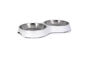 Katte - Dogman Dobbelt madskål Amy Hvid 2x200ml - 359454