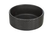 Hunde - Trixie Ceramic Bowl dog 0.4 l/ø 13 cm black - TX25020
