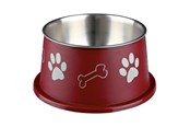 Hunde - Trixie Long-Ear Bowl Stainless Steel/Plastic 0.9 l/ø 15 cm assorted colours - TX25247
