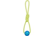 Hunde - Trixie Playing Rope with Ball ø 6 × 40 cm yellow/green - TX33662