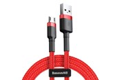 USB kabel - Baseus Cafule Micro USB cable 2.4A 1m (Red) - CAMKLF-B09