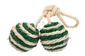 Katte - Trixie 2 Balls on a Rope ø 4.5 cm assorted colours - TX4077