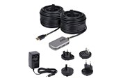 USB hub - StarTech.com USB Extender Hub 24m USB 2.0 Extension Cable with 4-Port USB Hub Active/Bus Powered USB Repeater Cable USB hub - 4 ports - Sølv - U02442-USB-EXTENDER