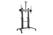 Vægbeslag, AV-Beslag & AV-Møbler - DIGITUS DA-90452 cart - for flat panel / AV System / camera - collaboration trolley / TV presentation cart - matte black - Max 140 kg - recommended for 120 " - DA-90452
