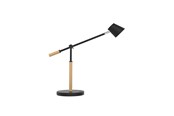 Skrivebordstilbehør - Unilux Vicky LED lampe, sort/træ - 400153732