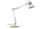 Skrivebordstilbehør - Unilux Baya Bamboo LED lampe, hvid/bambus - 400153645