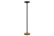 Skrivebordstilbehør - Unilux Baly Bamboo LED Uplight, sort/bambus - 400140805