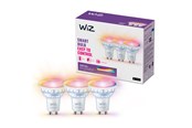 Smart Home - WiZ Full Color GU10 Smart Spotpære 3-pak - RGB/16 millioner farver + dæmpbart hvidt LED-lys - 929003772333