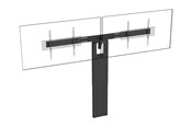Vægbeslag, AV-Beslag & AV-Møbler - Vision VFM-F50/D stand - motorised - for 2 flat panels - black - Max 95 kg - recommended for 86" - VFM-F50/D