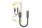 USB kabel - Baseus L54 Audio Adapter USB-C + mini jack 3.5mm (Black) - CATL54-01