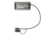 Skærmkabel - StarTech.com USB-C to Dual-HDMI Adapter USB-C or A to 2x HDMI 4K 60Hz 100W PD Pass-Through 1ft (30cm) Built-in Cable External Video Graphics Adapter - 109B-USBC-HDMI