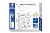 Skrive- og Tegneværktøjer - Staedtler MARS MICRO MINE 0,7mm 2B, 12 ETUIER Á 12 MINER - 250 07-2B