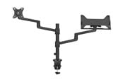 Vægbeslag, AV-Beslag & AV-Møbler - Neomounts DS20-425BL2 mounting kit - full-motion adjustable arm - for LCD display / notebook - black - Max - recommended for 17"-27" (LCD display) / 11.6"-17.3" (notebook) - DS20-425BL2