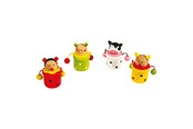 Trælegetøj - Small Foot - Wooden Baby Tooth Pot Animal 4pcs. - 7795