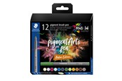 Skrive- og Tegneværktøjer - Staedtler Brush Pen Pigment Natur 12 stk/ass - 371 C12-3