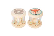Babylegetøj - Small Foot - Wooden Rattle Animal Set of 2 - 11885
