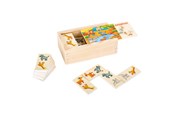 Brætspil - Small Foot - Wooden Domino Game Safari - 10963