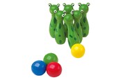 Udendørsleg - Small Foot - Wooden Frog Bowling Throwing Game 10 - 8166