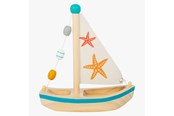Vandleg - Small Foot - Bath Toy Wooden Sailboat Starfish - 11658