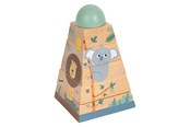 Babylegetøj - Small Foot - Stacking tower Safari 6 pcs. - 12320