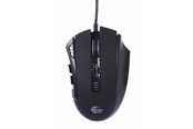 Mus - Gembird Ragnar RX500 - Gaming Mus - Optisk - 10 knapper - Sort med RGB lys - MUSG-RAGNAR-RX500