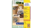 Papir, Fotopapir og Etiketter - Avery Brune etiketter af kraftpapir, 210 x 297 mm, 25 Etiketter, Brun - L7109-25