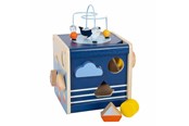 Babylegetøj - Small Foot - Wooden Activity Cube Ocean - 12312