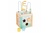 Babylegetøj - Small Foot - Wooden Activity Cube and Motor Skills - 11724