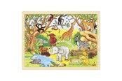 Puslespil - Goki Wooden Jigsaw Puzzle - Jungle 48pcs. Wood - 57892