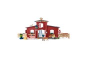 Schleich - Schleich Rød Lade med dyr og tilbehør - 42606