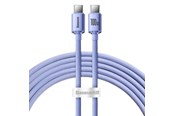 USB kabel - Baseus Crystal Shine cable USB-C to USB-C 100W 2m (purple) - CAJY000705