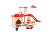Trælegetøj - Small Foot - Wooden Fire Station with Accessories. - 10900
