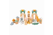 Trælegetøj - Small Foot - Wooden Building Blocks Safari 50dlg. - 11699