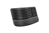 Tastatur - Logitech Wave Keys - Graphite - ND - Ergonomisk tastatur - Nordisk - Sort - 920-012298