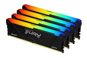 RAM - Kingston FURY Beast RGB DDR4-3200 - 32GB - CL16 - Quad Channel (4 pcs) - Intel XMP - Sort med RGB - KF432C16BB2AK4/32