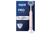 Eltandbørste - Oral-B Eltandbørste Pro1 Pink + Extra Brush Head - 8006540771501