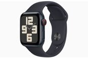 Smartwatch & Sportsur - Apple Watch SE (2023) GPS + Cellular 40mm - Midnight Aluminium Case with Midnight Sport Band - S/M - MRG73DH/A