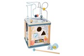 Babylegetøj - Small Foot - Wooden Activity Cube and Motor Spiral - 11910