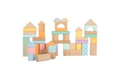 Babylegetøj - Small Foot - Wooden Building Blocks Pastel 50dlg. - 11722