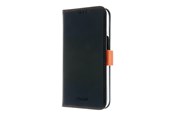 Mobil - Covers & Cases - Insmat FLIPCASE IPHONE 15 BLACK/ORANGE - 650-3192